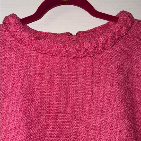 Hot Pink Tweed Long Sleeve Jackie Dress Tuckernuck - Picture 5 of 7